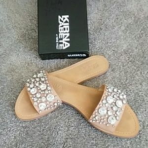 Women's size 9 leather slides